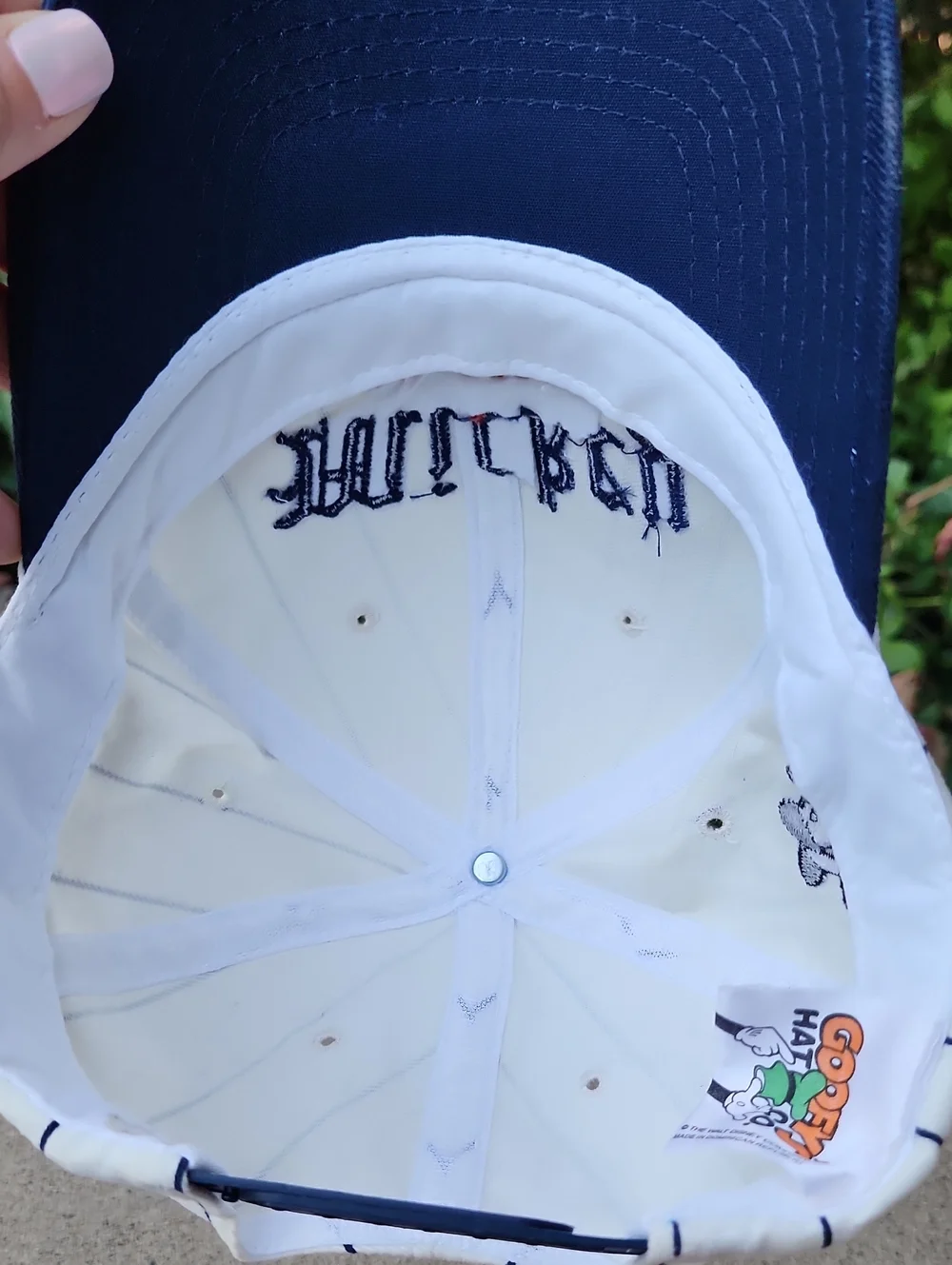 Collectible Mickey Original Adjustable Striped Baseball Hat